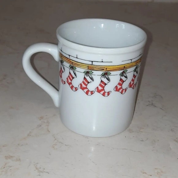 The Toscany Collection Christmas Stockings Fireplace Coffee Mug - Picture 3 of 9